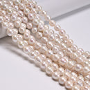 Graduated Grade AB Natural Fresh Water Pearl Baroque Drop Beads 9-11mm 15.5''Std