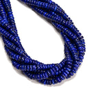 Natural Lapis Lazuli Smooth Rondelle Beads Size 3x6mm 3x7mm 3x8mm 15.5'' Strand