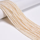 Natural White Fresh Water Pearl Baroque Shape Beads Size 3x3-4mm 15.5'' Strand