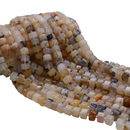 Dendritic Montana Agate Rondelle Wheel Disc Beads Size 6x10mm 15.5'' Strand