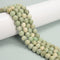 Natural Green Peace Jasper Smooth Round Beads Size 6mm 8mm 10mm 15.5'' Strand