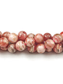 Natural Rhodochrosite Smooth Round Beads Size 6mm 12mm 15.5" Strand