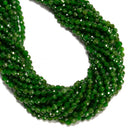 Natural Diopside Faceted Round Beads Size 4mm 15.5" Strand