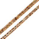 Natural Picture Jasper Faceted Rondelle Beads Size 2x3mm 3x4mm 15.5" Strand