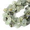 Natural Prehnite Rectangle Slice Faceted Octagon Beads 15x20mm 15.5'' Strand