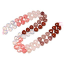 05 Gradient Multi-color Gemstone Smooth Heart Shape Beads Size 12mm 15.5'' Strd