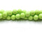 Neon Lime Green Chalk Turquoise Smooth Round Beads Size 10mm 16'' Strand