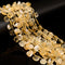 Natural Citrine Faceted Trapezoid Shape Beads Size 10x12mm-12x15mm 15.5'' Strand