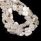 Natural White Fresh Water Pearl Keshi Rectangle Beads Size 15x20mm 15.5'' Strand