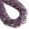 Natural Multi-color Amethyst Smooth Rondelle Beads Size 2x4mm 15'' Strand