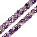 Natural Amethyst Irregular Rectangle Cube Beads 10x14mm 11x17mm 15.5" Strand