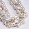 Grade AA Natural White Fresh Water Pearl Baroque Beads 13-15x18-25mm 16" Strand