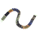 04 Gradient Multi-color Gemstone Smooth Cube Shape Beads Size 8-9mm 15.5" Strand