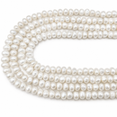 White Fresh Water Pearl Nugget Beads Size 5-6mm x 8-9mm 15.5'' Strand