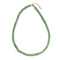 Green Aventurine Rondelle Size 2x6mm Beaded Necklace 17''-18.5"Length Adjustable