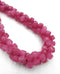 Pink Tourmaline Color Dyed Jade Faceted Cube Beads Size 7mm 15.5'' Strand