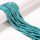 Natural Blue Turquoise Heishi Disc Beads Size 2x5mm 15.5" Strand