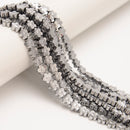 Titanium 14K Gold/Gray/Silver Hematite Flower Shape Beads Size 7.5mm 15.5" Strd