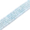 Light Aquamarine Color Dyed Jade Smooth Rondelle Beads Size 5x8mm 15.5'' Strand
