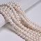 High Quality AAA White Fresh Water Pearl Off Round Beads 8-9mm 9-10mm 15.5'' Strand