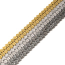 Titanium 14K Gold/Gray/Silver Hematite Flower Shape Beads Size 7.5mm 15.5" Strd