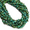 Natural Dark Green Turquoise Irregular Pebble Nugget Chips Beads 7-8mm 16'' Strd