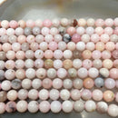 Natural Pink Opal Smooth Round Beads 4mm 6mm 8mm 10mm 12mm 16mm 15.5" Strand