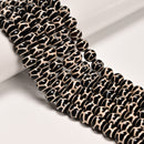 Black & White Turtle Pattern Tibetan Agate Smooth Round Beads Size 10mm 15.5"Str