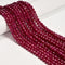Grade A Natural Ruby Micro Faceted Round Beads Size 6mm 15.5'' Strand