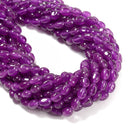 Amethyst Color Dyed Jade Pebble Nugget Beads Size 6mm x 8-9mm 15.5'' Strand