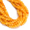 Cloudy Yellow Color Dyed Jade Faceted Cube Beads Size 7mm 15.5'' Strand