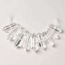 Grade AAA Natural Clear Quartz Graduated Double Point Beads Size 25-55mm 20-65mm