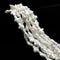 White Fresh Water Pearl Keshi Cross Shape Beads Size Approx 12x16mm 15.5'' Strd