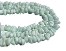 Green Moonstone Center Drill Pebble Nugget Beads Size 10-12mm 15.5'' Strand