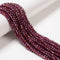 Natural Purple Garnet Faceted Round Beads Size 4mm 15.5'' Strand