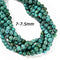 Genuine Blue Green Turquoise Smooth Round Beads Size 4-5mm to 9-9.5mm 15.5'' Std