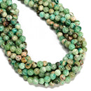 Natural Azurite Jade Smooth Round Beads Size 6mm 8mm 10mm 15.5" Strand