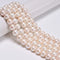 Natural Graduated White Edison Pearl Round Beads Size 10-12mm 15.5'' Strand