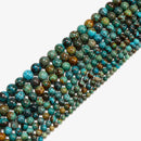 Natural Turquoise Smooth Round Beads Size 6mm to 13mm 15.5" Strand