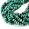 Genuine Blue Green Chrysocolla Rondelle Disc Beads 4x6mm 5x8mm 5x10mm 15.5"Strd