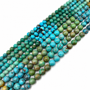 Natural A Grade Gradient Turquoise Smooth Round Beads Size 6mm 8mm 16'' Strand