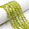Natural Peridot Faceted Flat Teardrop Beads Size 5x7mm 16" Strand