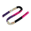 15 Gradient Multi-color Gemstone Smooth Rondelle Beads Size 4x6mm 15.5" Strand