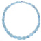 Translucent Aquamarine Faceted Graduated Pebble Nugget Size 10mm-18mm 18"Strd