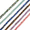 01 Mixed Gemstone Cylinder Tube Shape Beads Size 2x4mm 15'' Strand