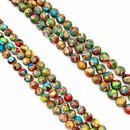 Multi Color Sea Sediment Jasper Smooth Round Beads Size 8mm 10mm 15.5'' Strand
