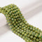 Natural Green Jade Faceted Rondelle Beads Size 6x8mm 15.5'' Strand