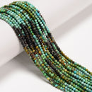 Gradient Natural Genuine Turquoise Smooth Round Beads Size 2.5mm 15.5" Strand