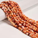 Natural Multi-color Spiny Oyster Chips Shape Beads Size 5-6mm 7-8mm 16" Strand