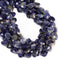 Natural Sodalite Faceted Heart Shape Beads Size 13x14mm 15.5'' Strand